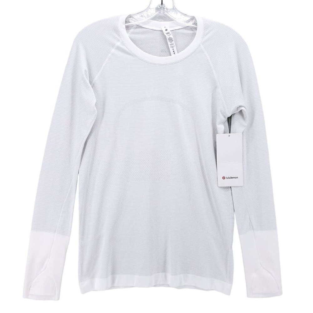 Nwt Lululemon White Swiftly Tech Long Sleeve Shir… - image 2
